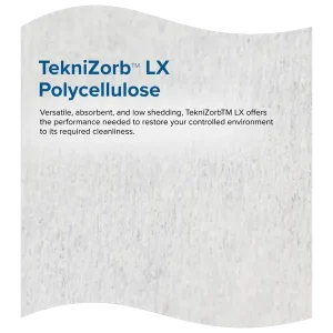 image representing lint-free nonwoven cleanroom wipes from teknipure teknizorb material close-up