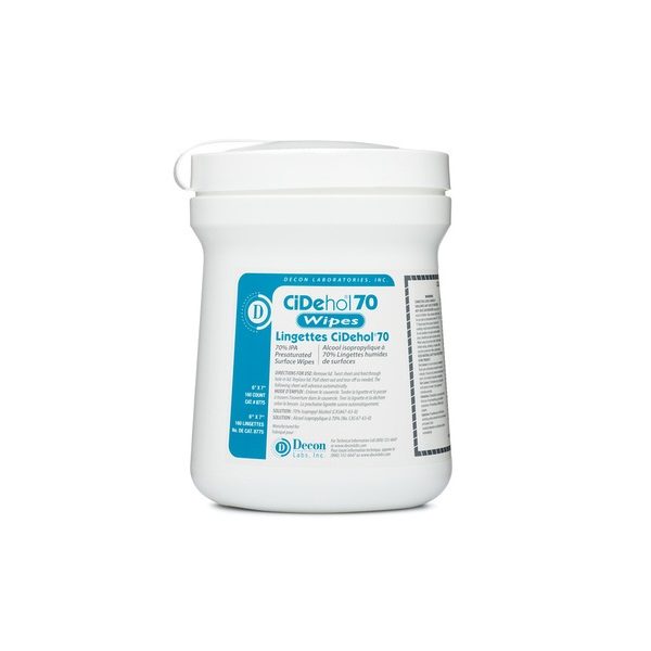 decon labs 8775 wipes cidehol 70