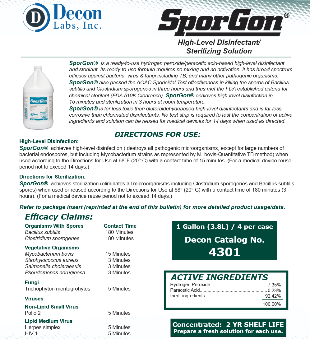image representing decon labs sporgon