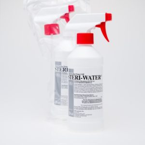 2 bottles of steri-water from VAI veltek sterile cleanroom water sprays