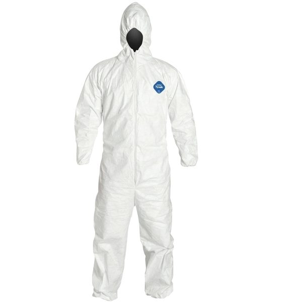 ty127 dupont tyvek coverall with attached hoods