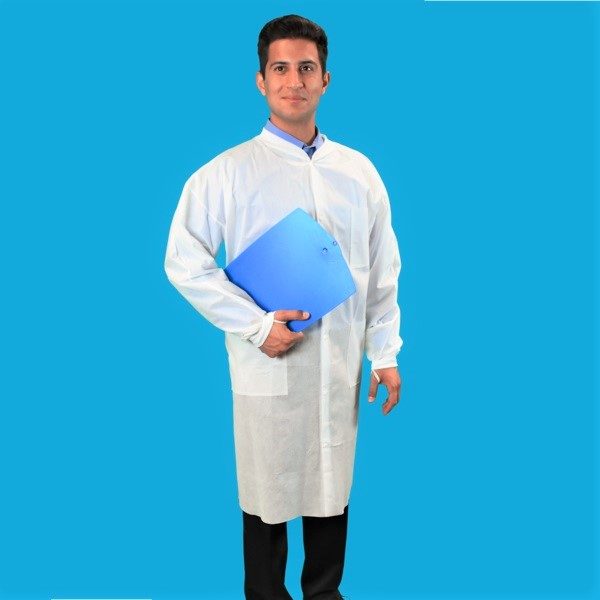 keyguard sms cef3-wk-sms lint free cleanroom frock knee length