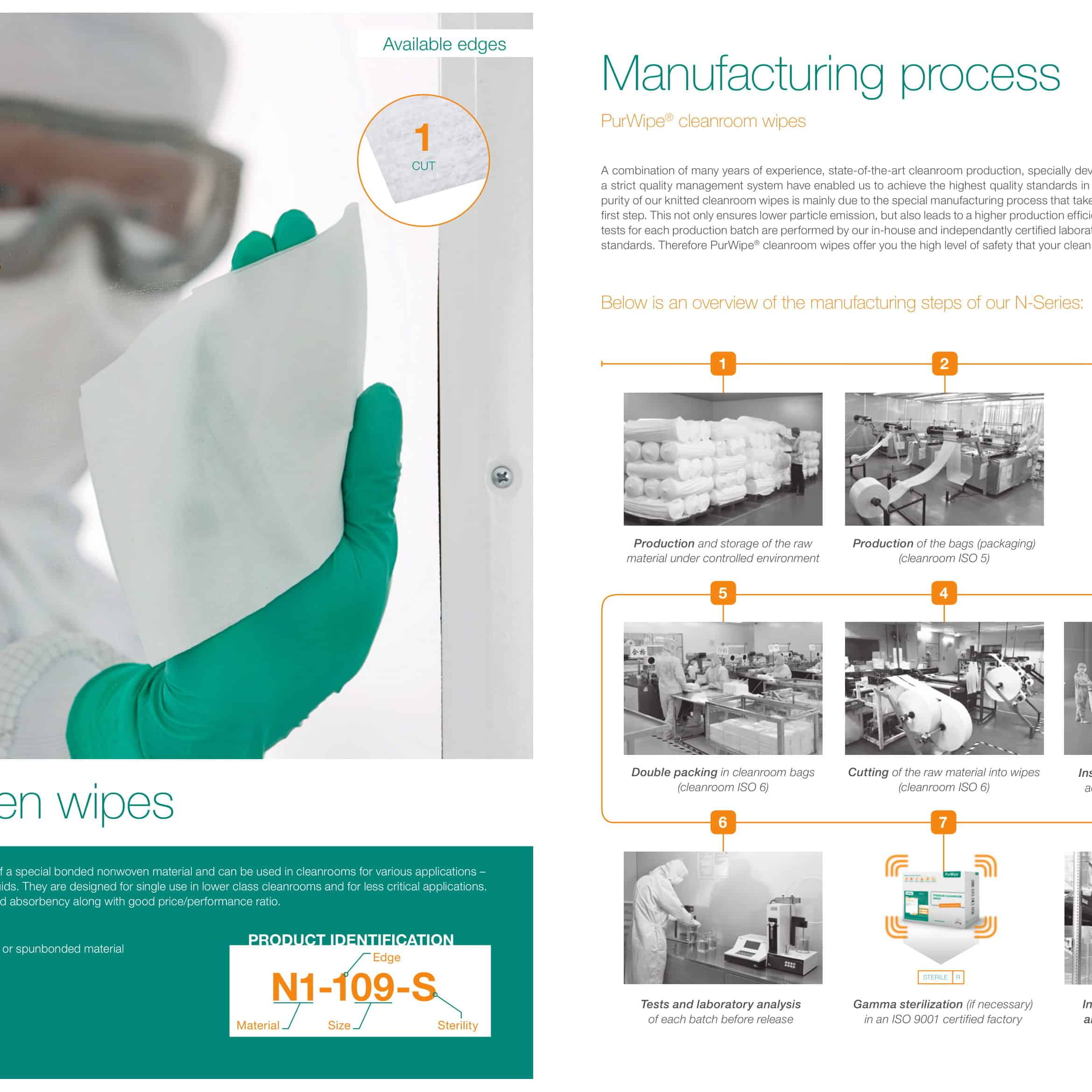 image representing sterile cleanroom wipes catalog pages 4 and 5