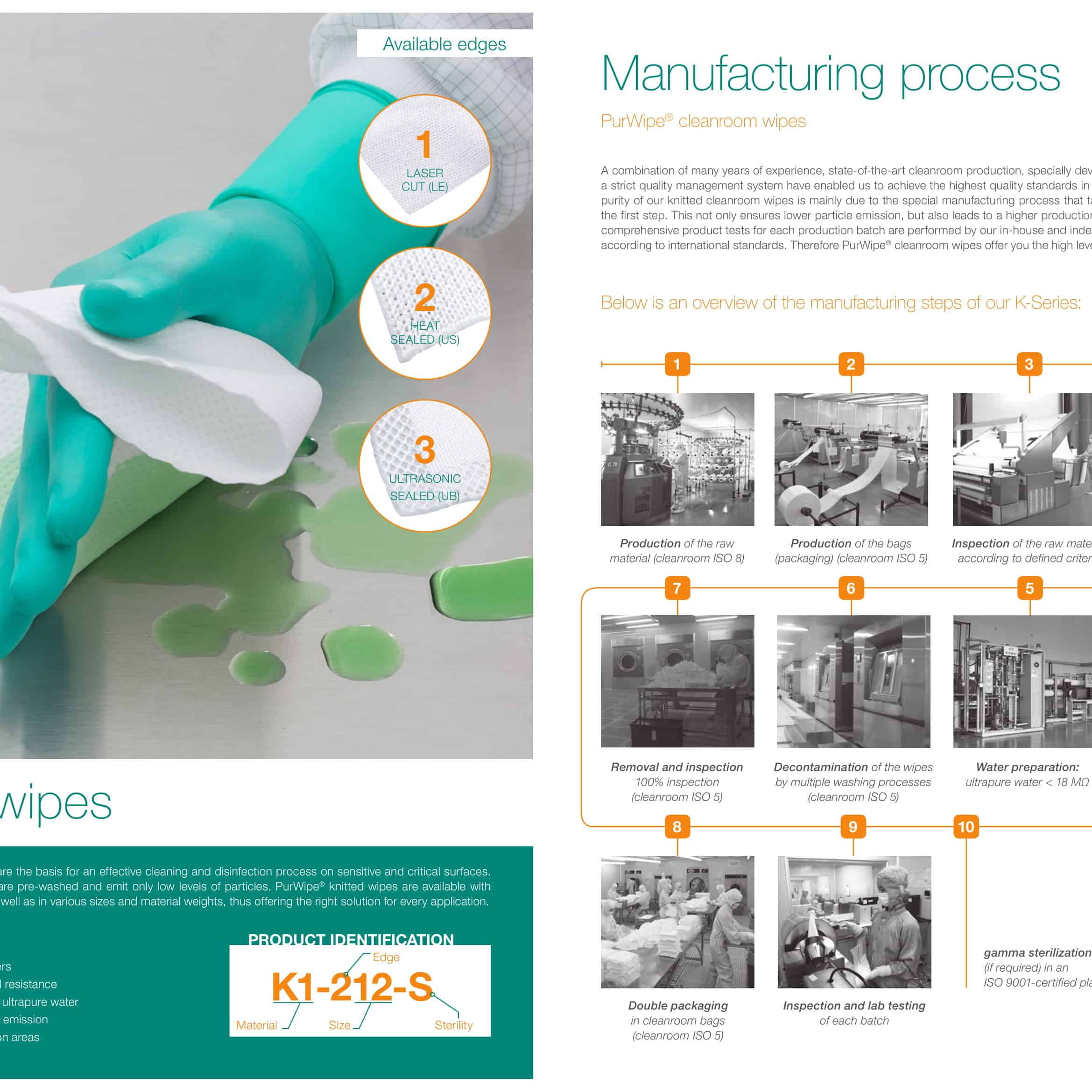 image representing sterile cleanroom wipes catalogpages 8 and 9