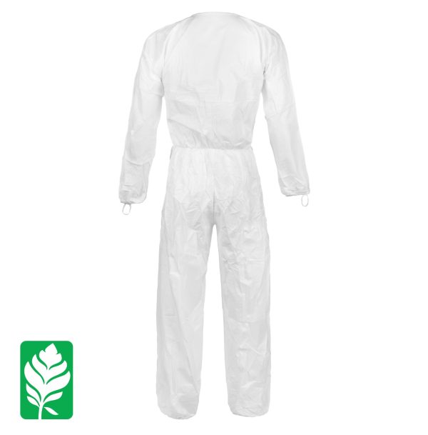 back view of a lakeland cleanmax cleanroom coverall ctl417cs or ctl417cm