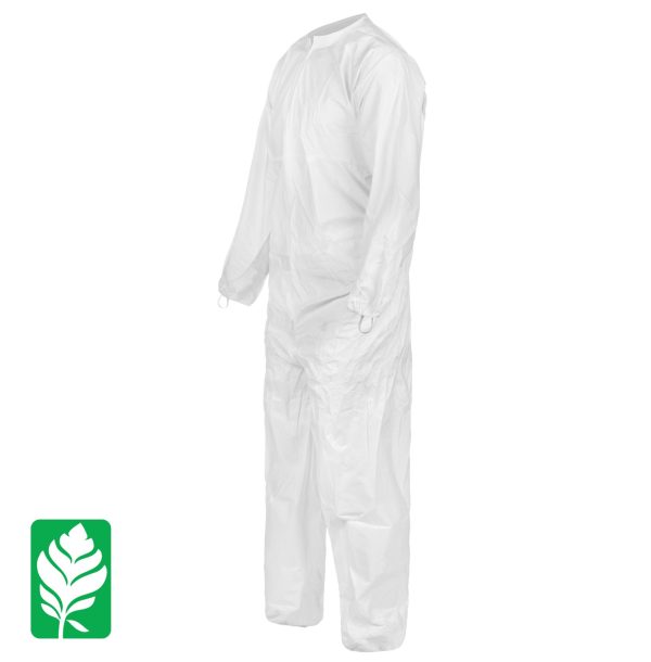 side view of a lakeland cleanmax cleanroom coverall ctl417cs or ctl417cm