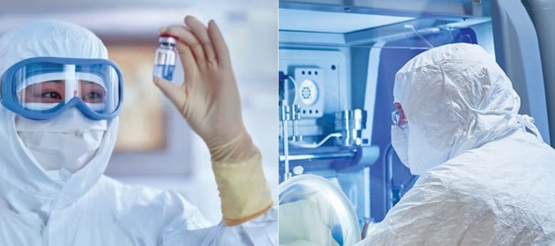 image representing sterile cleanroom coveralls aseptic suits