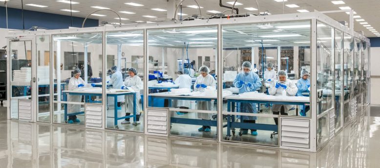 image representing medical device manufacturing in a cleanroom