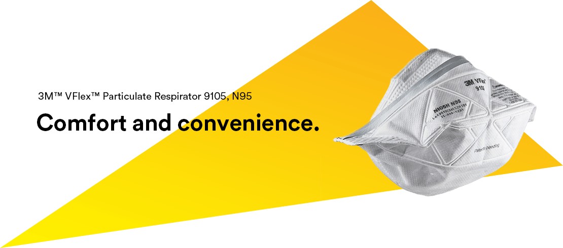 3m n95 9105 vflex particulate respirator mask