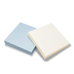 clean room post it notes in white blue green yellow