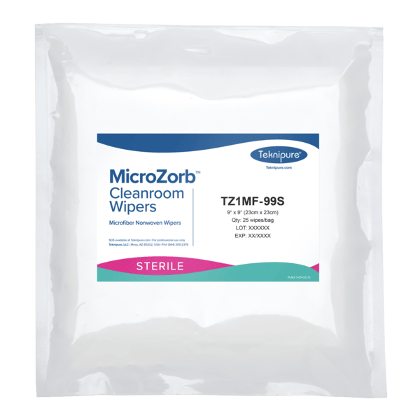 teknipure microzorb microfiber cleanroom wipe