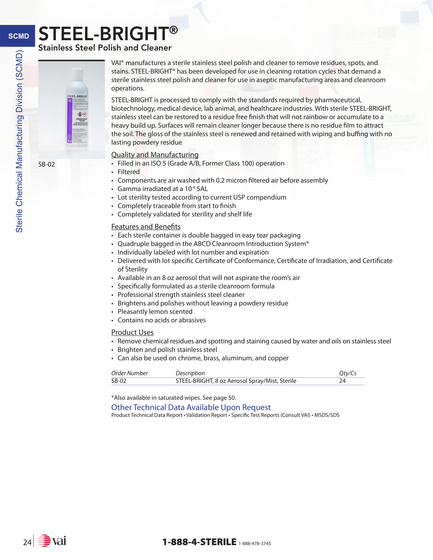 steel bright cleanroom stainless steel cleaner polish
