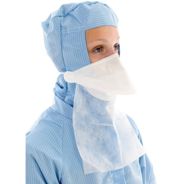 sterile bioclean pouch mask with neck guard