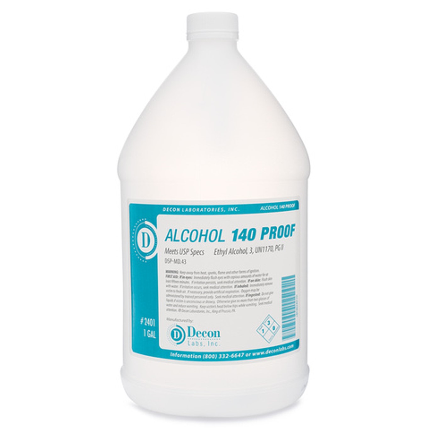 decon labs 140 proof non denatured ethanol