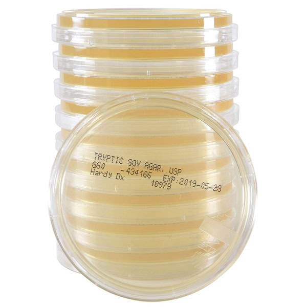 hardy g60 tryptic soy agar contact plates