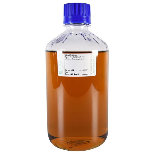 hardy u67 tryptic soy broth (tsb), usp, 1000ml, polycarbonate bottle