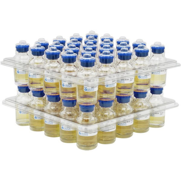 hardy u82 readyrack tryptic soy broth (tsb), usp, vial with needle port septum