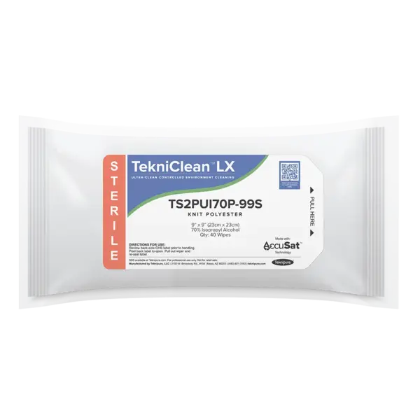 tekniclean sterile polyester presaturated 70% isopropyl alcohol wipe