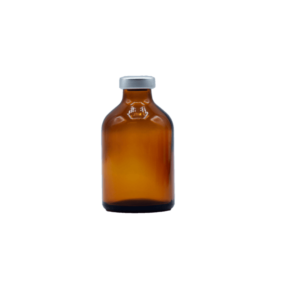 image representing sterile amber glass pharmacy vials