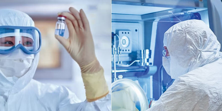 sterile cleanroom coveralls aseptic suits